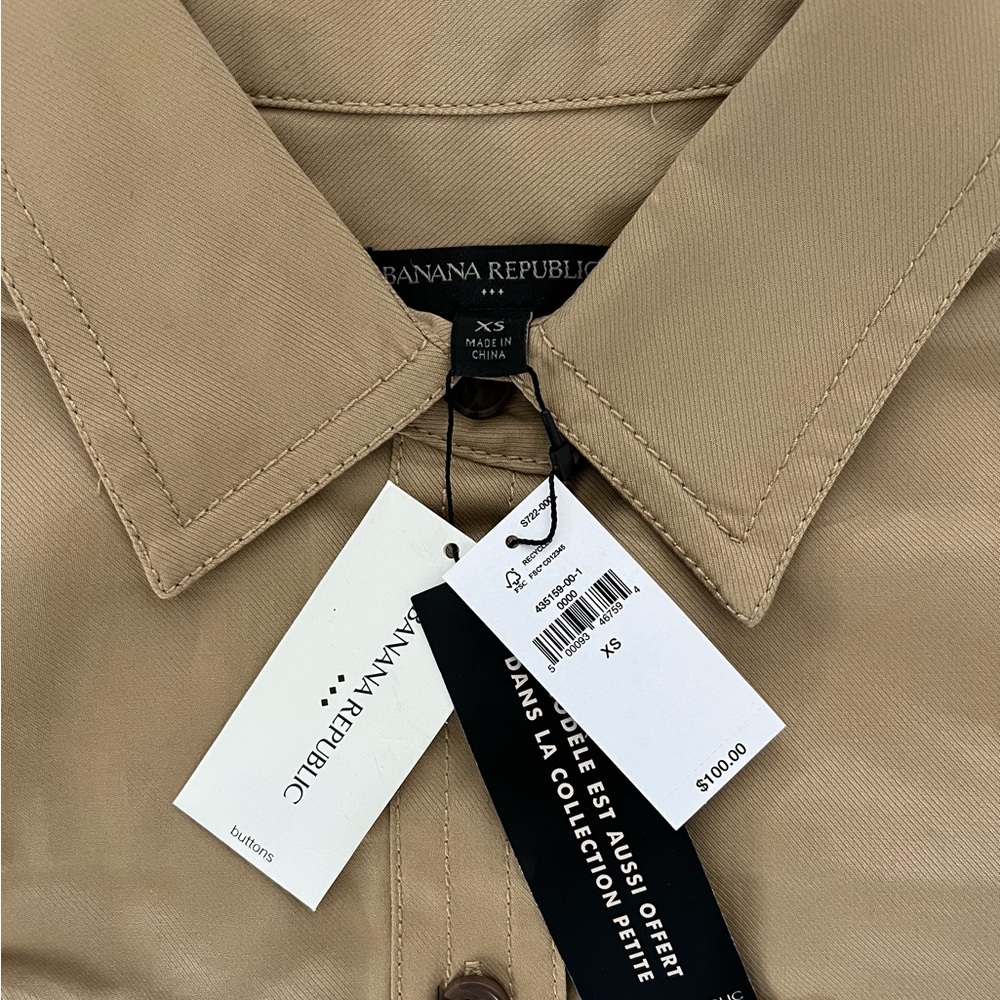 NWT Banana Republic tie waist shirtdress